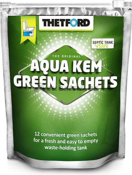 Aqua Kem Green Sachets 12 bolsitas