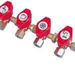 Llave de paso de gas de 4 vías