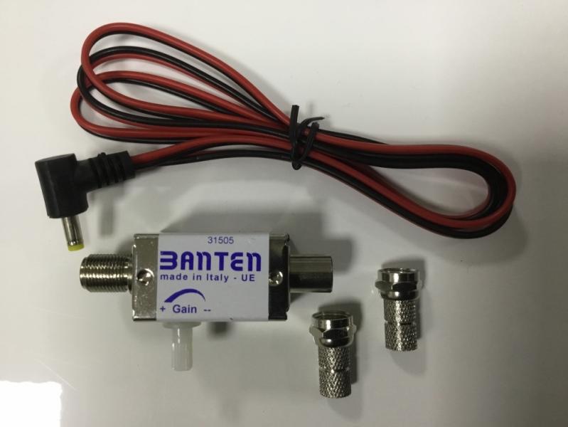 Amplificador mini antena Banten 6-12V DVB con Trimmer