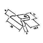 Terminal perfil plastico gris caravana - Ref. 45-142276