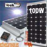 Kit Placa Solar Monocristalino 100W KIT + ACCESORIOS
