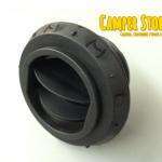 Rejilla obturable para calefacción. Negra.