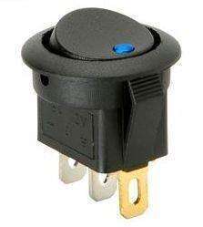 Interruptor 12V con LED - AZUL