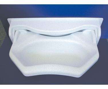 Lavabo ovalado extraible blanco