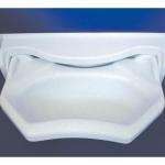 Lavabo ovalado extraible blanco