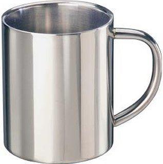 Porta vasos+2 tazas de café conjunto de acero inoxidable