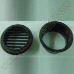 Salida de aire negra Ø 90