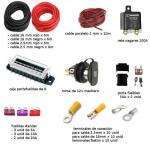 Kit de montaje batería auxiliar con rele nagares y 6 metros de cable