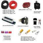 Kit de montaje batería auxiliar con rele automático y 3 metros de cable