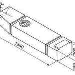 Depósito agua 60 l. para bajos de VW T2 y T3