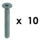 Pack 10 Tornillos Rosca Métrica M6 Cabeza Allen