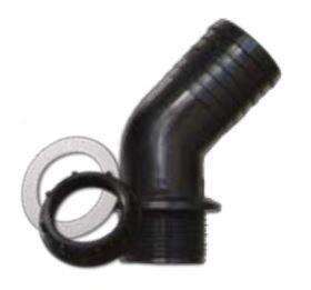 Racor Acodado 45º 40mm COMPLETO