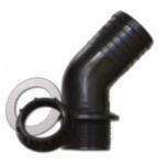 Racor Acodado 45º 40mm COMPLETO