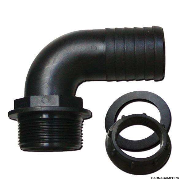 Racor acodado 90º 25mm COMPLETO