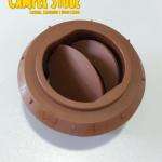 Rejilla obturable para calefacción. Marrón