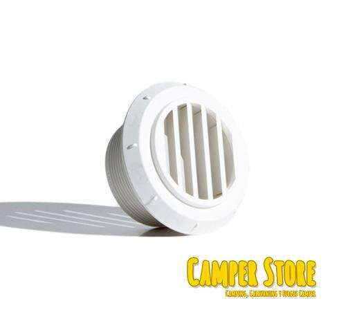 Salida de aire recta para calefacción. Blanca