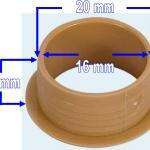 Anillos para cierre de boton serie mini marron