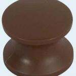 Boton roscado para cierre cajetin color marron