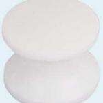 Boton roscado para cierre cajetin serie mini color blanco