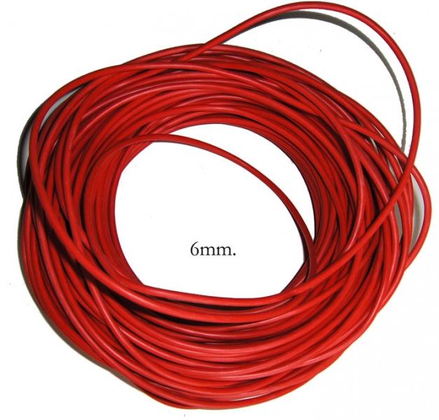 Cable flexible 6mm rojo