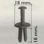 Clip remache fijacion plastico 8mm - Ref. 2-30264