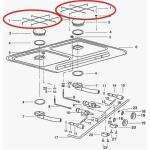 Parrilla cocina Cramer caravana autocaravana - Ref. 45-950199-01