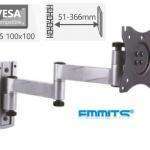 Soporte tv lcd/led emmits multi bloqueo 13-27"