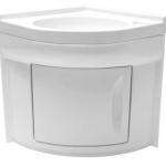 Lavabo rinconera con mueble bajo