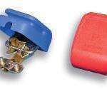 Par clip bornes bateria azul-rojo