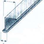 Guia cortina tipo a 2,5 mts