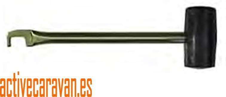 Martillo goma con saca piquetas