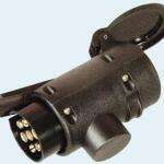 Adaptador clavija caravana 13 polos toma coche 7 polos