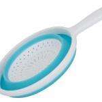 Escurridor de Silicona/Plástico Plegable NEGRO/BLANCO