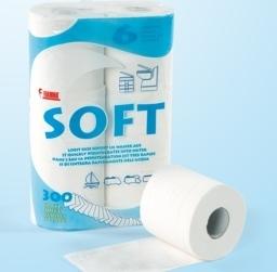 FIAMMA SOFT 6 Rollos de papel higiénico especial.