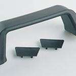 Asa maniobra lisa negra ancha