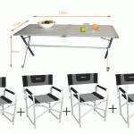 Pack relax A mesa mas cuatro sillas
