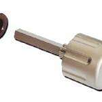 Pomo puerta baño caravana autocaravana - Ref. 46-CHR24N