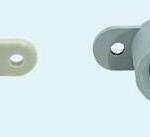 Retenedor resistente puerta gris.