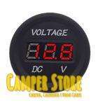 Voltímetro Digital 12V Redondo