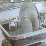 Escurreplatos plegable SILICONA/PLÁSTICO - GRIS