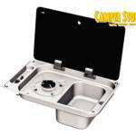 Fregadero CAN con 1 fuego. Con tapa de vidrio. NUEVO MODELO