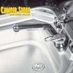 Grifo Automático Mezclador. Cromado y negro