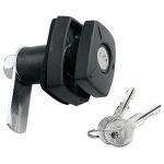 CIERRE PORTON RECTANGULAR NEGRO Formato PUSH LOCK