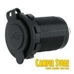 Toma doble de USB encastrable