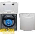 Toma Exterior con Tapa Magnética macho. Blanco