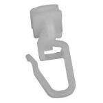 Kit 20 ganchos carril cortina plástico 2,2 m