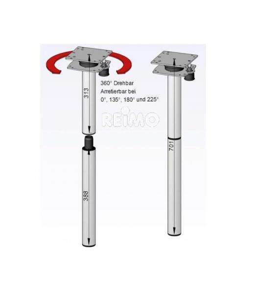 Pata giratoria para mesa