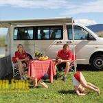 Toldo Fiamma F35 Pro 220cm. Titanium - Royal Grey