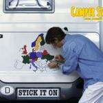 Vinilo Adhesivo mapa de Europa para autocaravanas