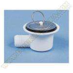 Desagüe 90º 33mm Ø con tapón (19mm)